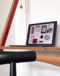 Leandesk Folding Sit-Stand Desk Compact (660mm wide) - thumbnail 6