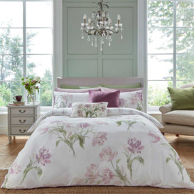 Laura Ashley Gosford Duvet Set Single, Grape