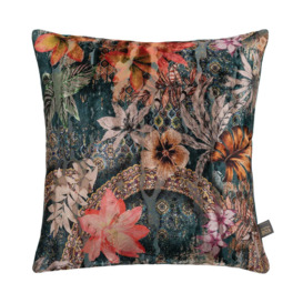 Scatter Box Havana Velvet Cushion, Teal