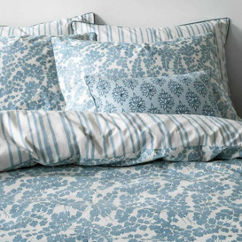 Laura Ashley Cariad Spray Standard Pillowcase Set, Newport Blue