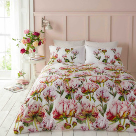 Voyage Maison Heligan Floral Duvet Set, King, Fuchsia