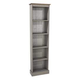 Casa Connor Tall Narrow Bookcase, Grey