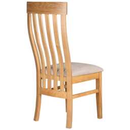 Casa Tavistock Slat Back Dining Chair, Fabric Seat - thumbnail 2