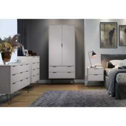 Casa Alden 4 Drawer Narrow Chest of Drawers, Grey
