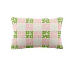 Orla Kiely Floret Check Pillowcase Pair, Dill Pink