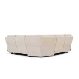 Casa Alex Fabric Power Recliner Corner Sofa with Head Tilt, Kansas Beige - thumbnail 3