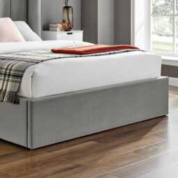 Casa Polly Ottoman Bed Frame, King, Silver - thumbnail 4