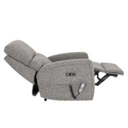 Celebrity Southwell Grande Power Fabric Recliner Armchair, Hessian Steel - thumbnail 3