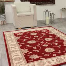Frith Rugs Kirman Woven Rug, 290cm x 200cm, Red & Cream - thumbnail 3