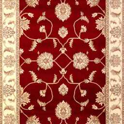 Frith Rugs Kirman Woven Rug, 290cm x 200cm, Red & Cream