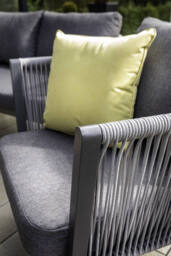 Hartman Dubai Aluminium Garden Corner Sofa Set, Square, 6 Seater, Grey - thumbnail 2