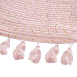 Atmosphera Kids Fringe Rug, Round, Pink - thumbnail 2