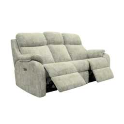 G Plan Kingsbury 3 Seater Power Fabric Recliner Sofa, Aerial Vista - thumbnail 2