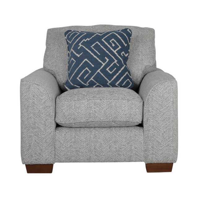 Casa Blaise Fabric Armchair, Metta Silver - image 1