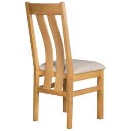 Casa Tavistock Twin Slat Back Dining Chair, Fabric Seat - thumbnail 2