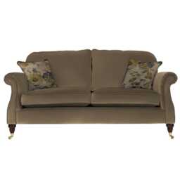 Parker Knoll Westbury Large 2 Seater Leather Sofa, Como Sage
