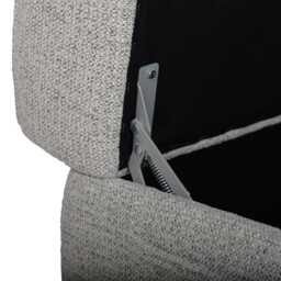 Casa Cara Fabric Storage Footstool, Milan Oyster - thumbnail 3