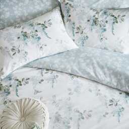 Laura Ashley Mirabelle Duvet Set, Super King, Pale Seaspray - thumbnail 2