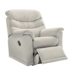 G Plan Malvern Manual Fabric Recliner Armchair, Harbour Sand - thumbnail 2