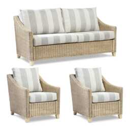 Desser Dijon 3 Seater Cane Sofa - thumbnail 1