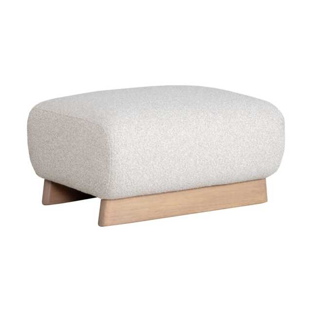 Casa Clarke Boucle Fabric Ottoman Footstool - image 1