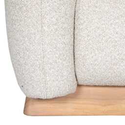 Casa Clarke Boucle Fabric Ottoman Footstool - thumbnail 2