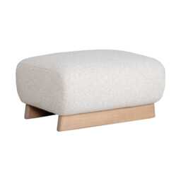 Casa Clarke Boucle Fabric Ottoman Footstool - thumbnail 1