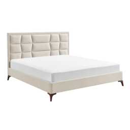 Casa Cali Bed Frame, Double, Beige - thumbnail 1