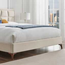 Casa Cali Bed Frame, Double, Beige - thumbnail 3