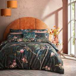 Graham & Brown Night Garden Duvet Set, Double, Navy