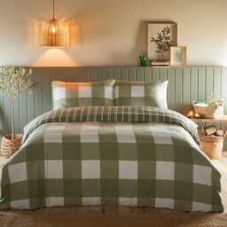 Portfolio Home Glenmore Brushed Duvet Set, King, Sage