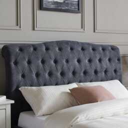 Casa Gerbera Bed Frame, Single, Dark Grey - thumbnail 3