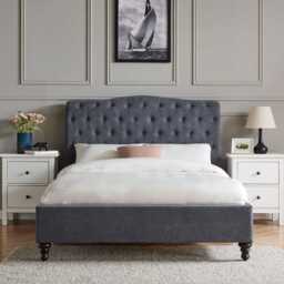 Casa Gerbera Bed Frame, Single, Dark Grey - thumbnail 4