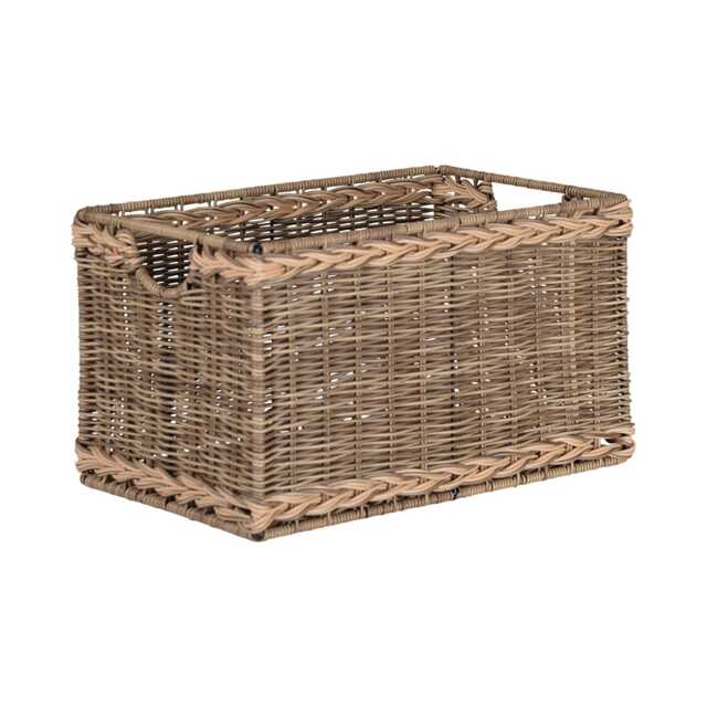 Casa Rectangular Storage Basket, Small, Natural - image 1