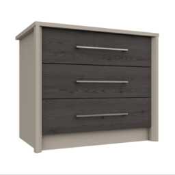 Casa Lyon 3 Drawer Chest, Anthracite - thumbnail 1