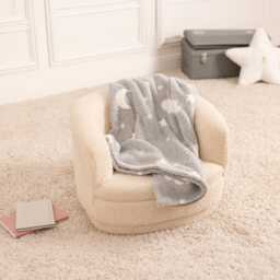 Atmosphera Kids Glow in the Dark Blanket, Grey - thumbnail 2
