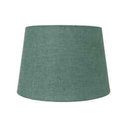 Casa Carol Cylinder Lamp Shade, 30cm, Linen, Green