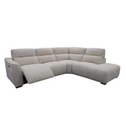 Casa Beau Power Recliner Fabric Corner Chaise Sofa - thumbnail 1