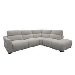 Casa Beau Power Recliner Fabric Corner Chaise Sofa - thumbnail 2