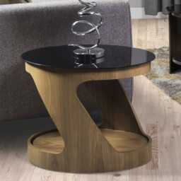 Jual San Marino Curve Z Side Table, Oak - thumbnail 2