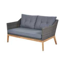 Pacific Lifestyle Larissa Wooden Garden Sofa Set, 4 Seater, Dark Grey - thumbnail 4