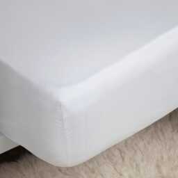 Belledorm Bamboo Extra Deep Fitted Sheet, Double, White - thumbnail 3
