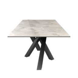 Casa Brando Extending Dining Table, Gloss Grey - thumbnail 3