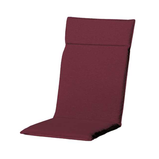Madison Weather Resistant Garden High Back Bench Cushion, Panama Bordeaux