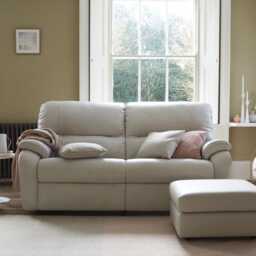 G Plan Mistral Small 2 Seater Double Manual Recliner Leather Sofa - thumbnail 3
