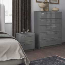 Casa Marseille 2 Drawer Bedside Cabinet - thumbnail 3