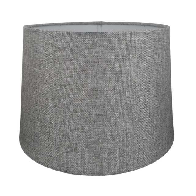 Casa Empire Cylinder Lamp Shade, 30cm, Linen, Grey