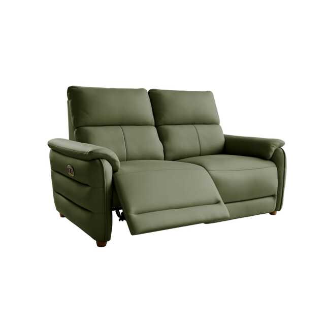 La-Z-Boy Watson 2 Seater Leather Power Recliner Sofa, Cheshire Sage - image 1