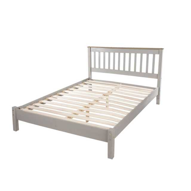 Casa Connor Bed Frame, Double, Grey - image 1