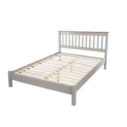 Casa Connor Bed Frame, Double, Grey - thumbnail 1